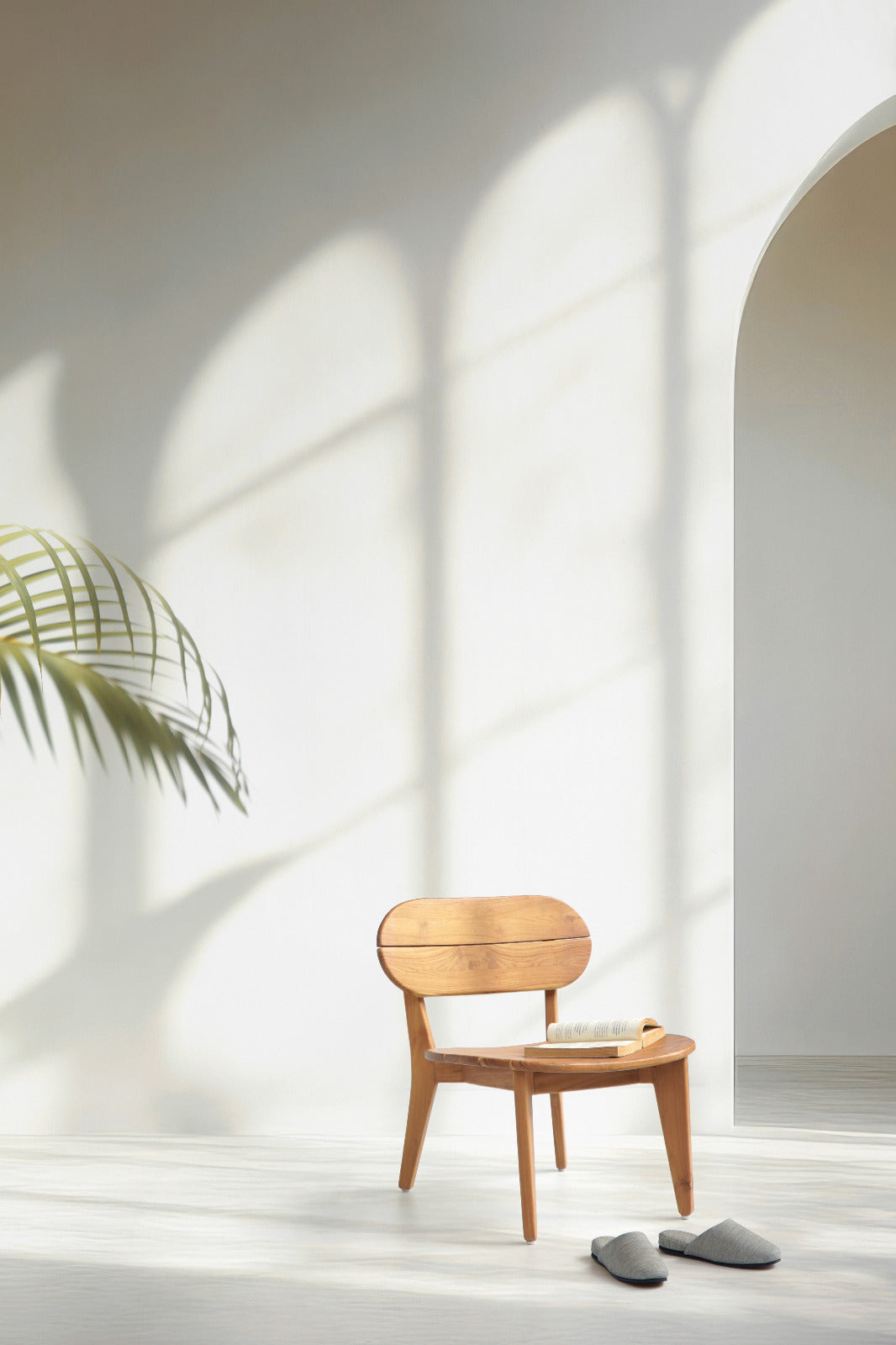 Teak lounge chair – Kate, natural natural materials in boho style
