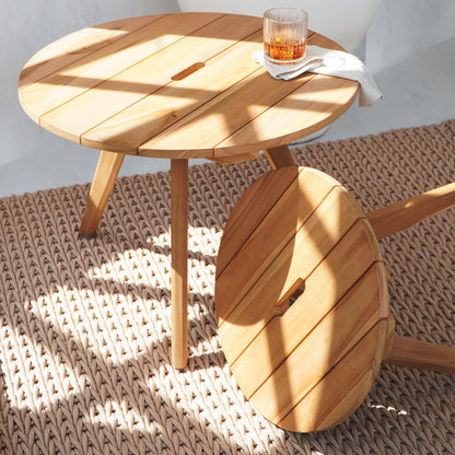 Teak side table Amsterdam – handmade in Bali, boho style