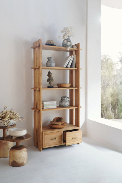 Kathleen Bookcase With Two Drawers