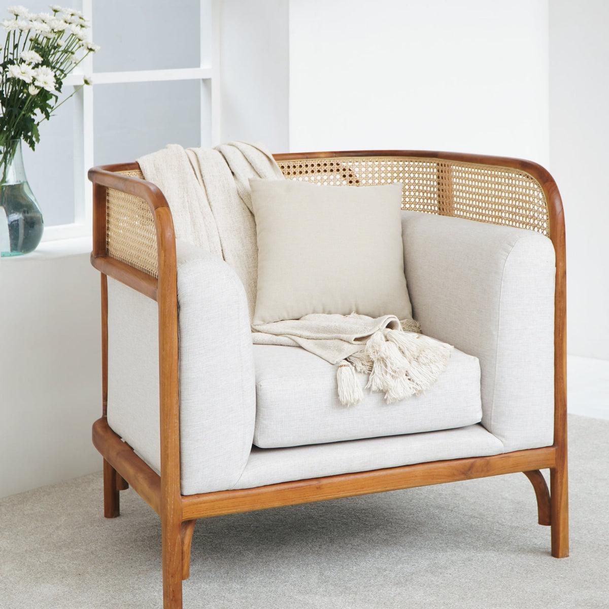 Chantik living set by BaliSouk – boho furniture made in Bali
