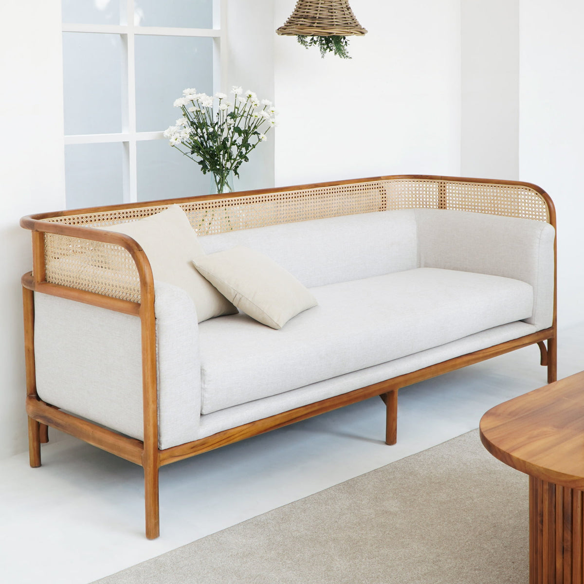 Chantik living set by BaliSouk – boho furniture made in Bali