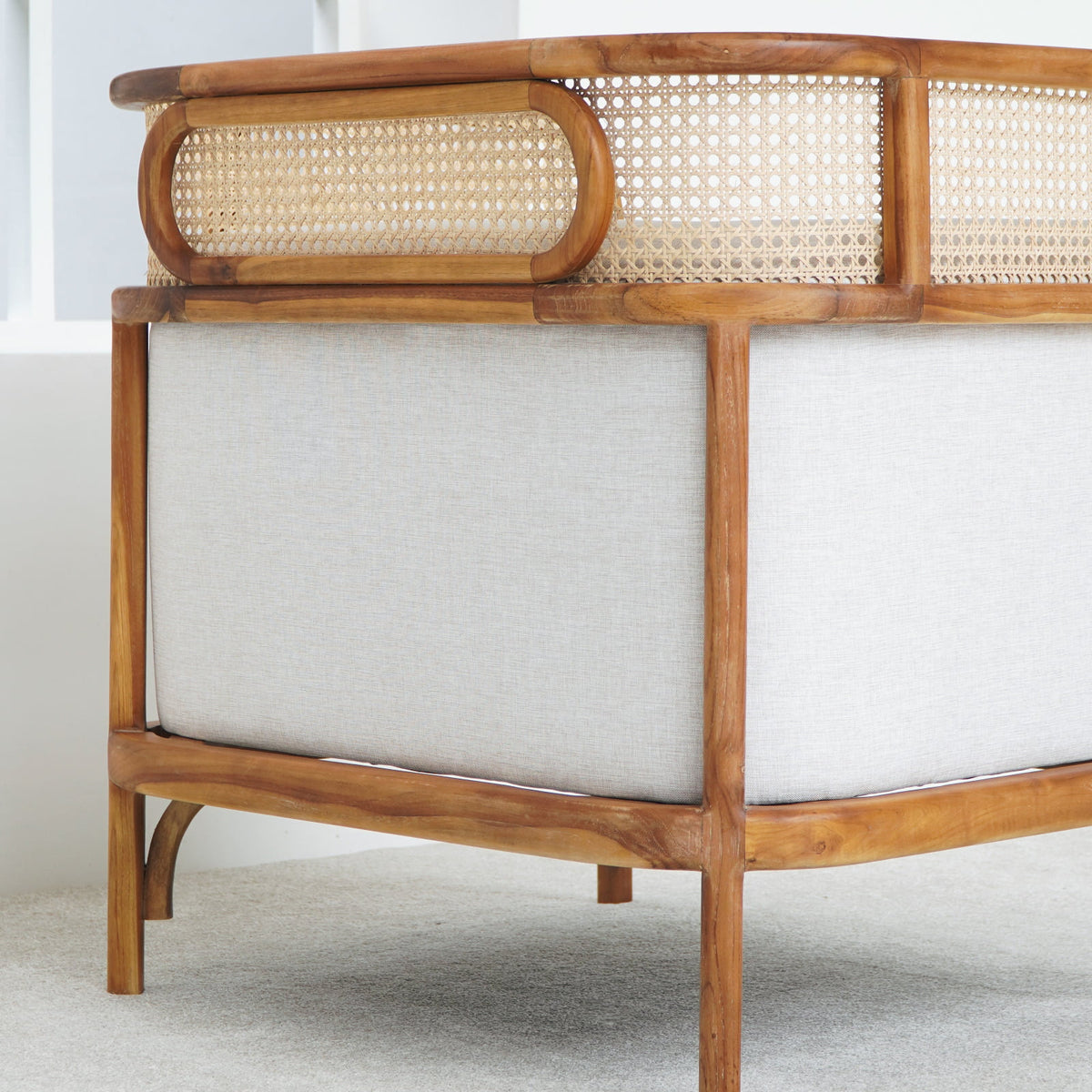 Teak living set Chantik – handmade in Bali, boho style