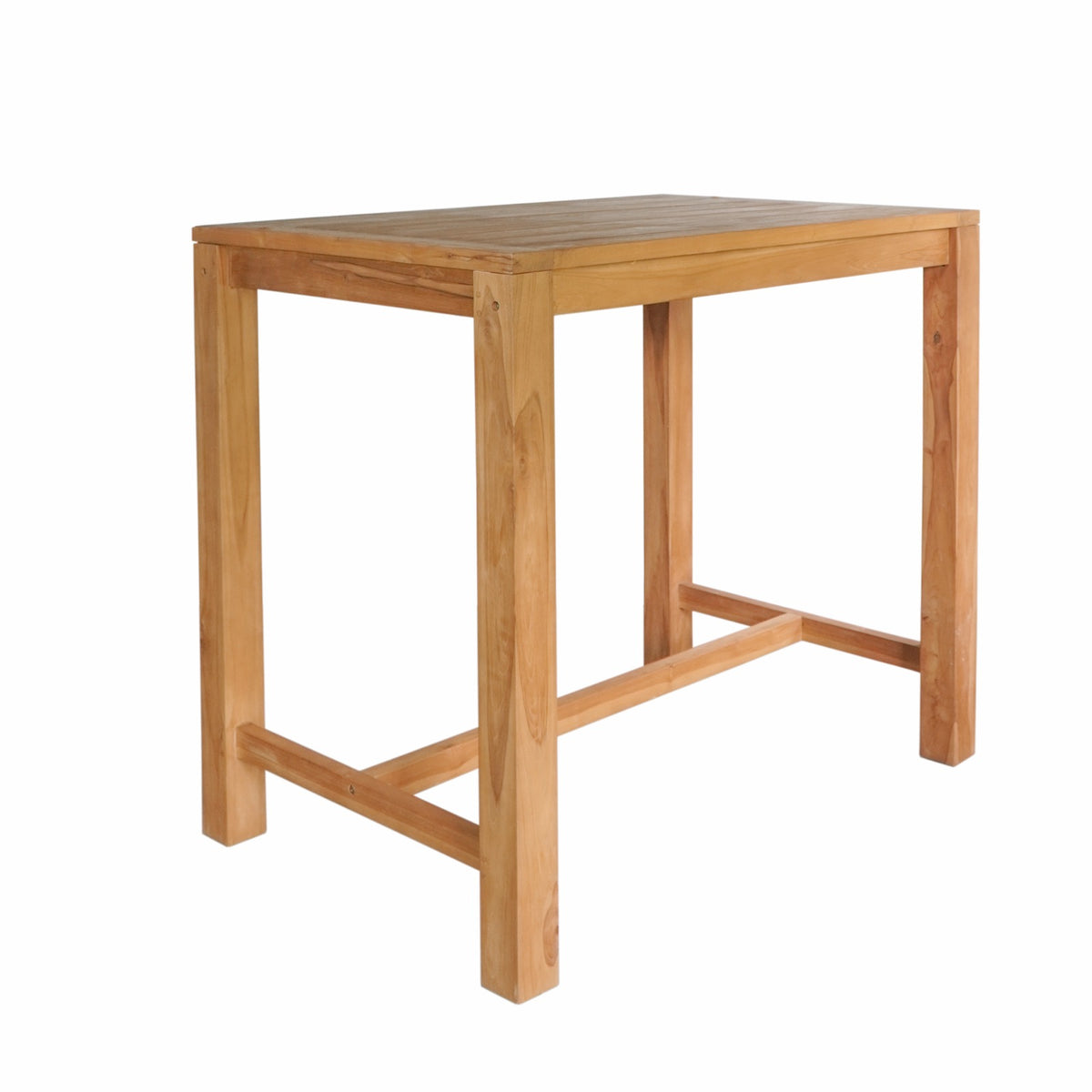 Teak bar table – Dante, natural natural materials in boho style