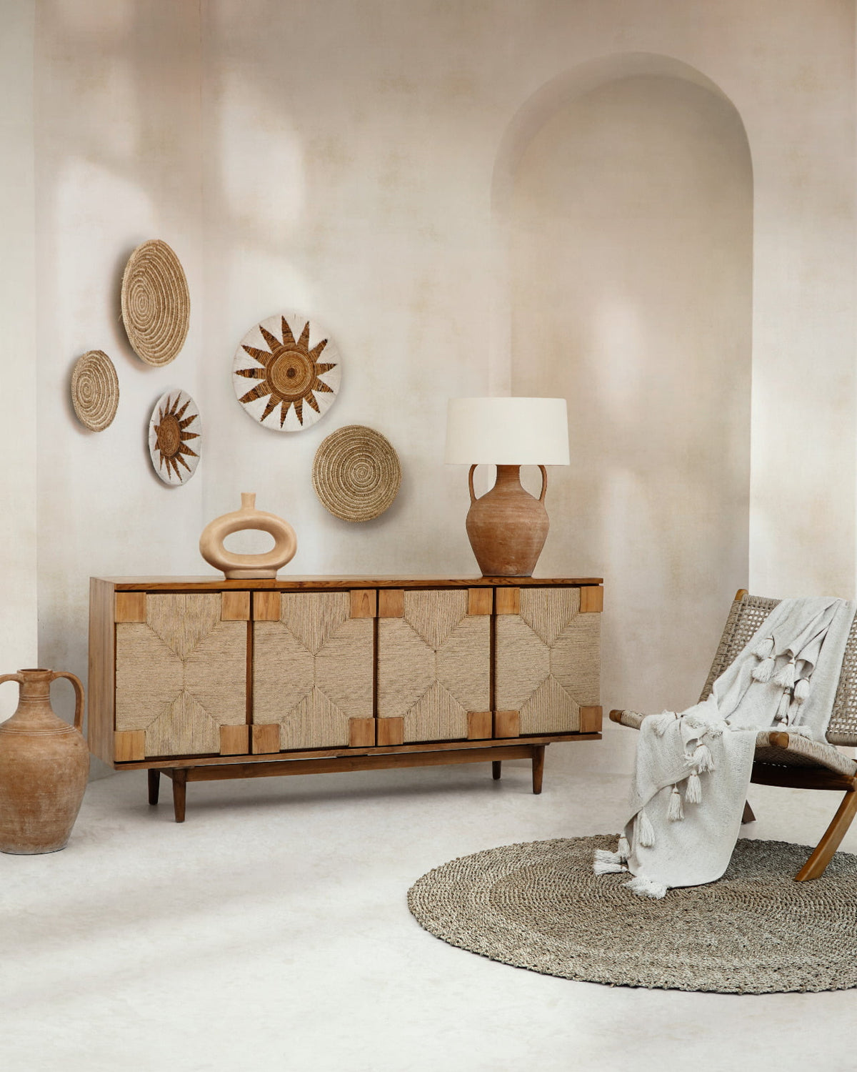 The Montana Doors cabinet – natural materials, boho furniture handmade in Bali
