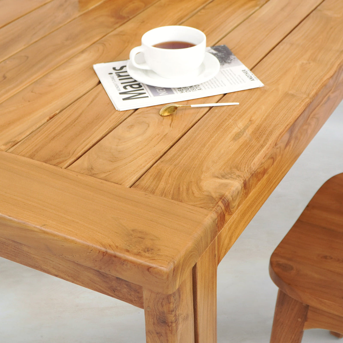 Nagoya dining table in natural materials – boho furniture by BaliSouk