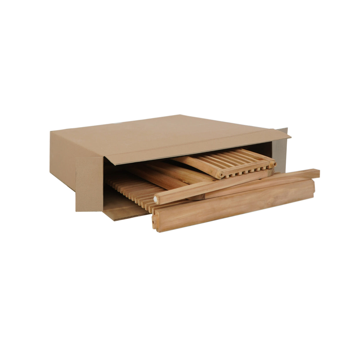 Teak living set – Lara, natural natural materials in boho style