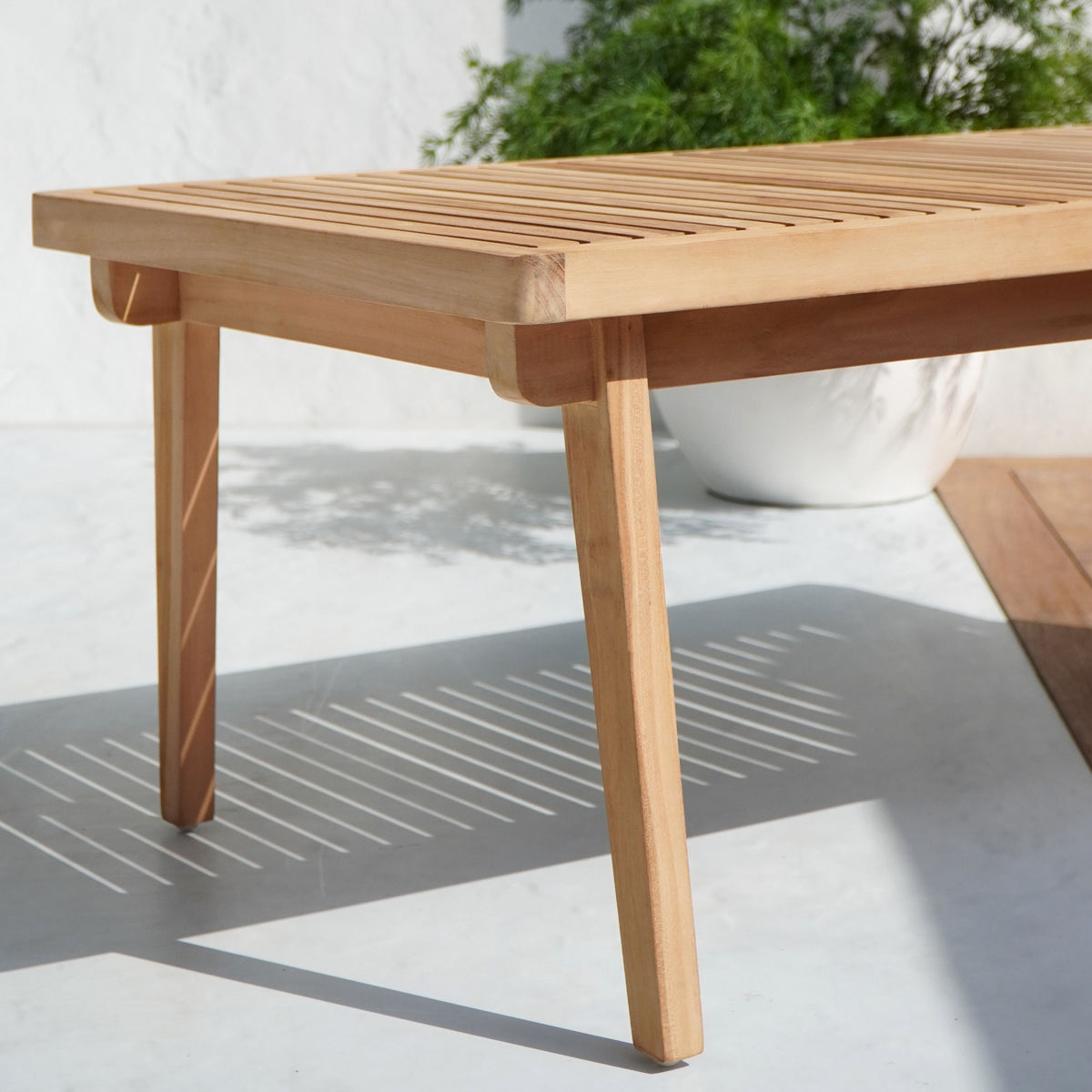 Teak living set Lara – boho furniture, handwoven and handmade in Bali