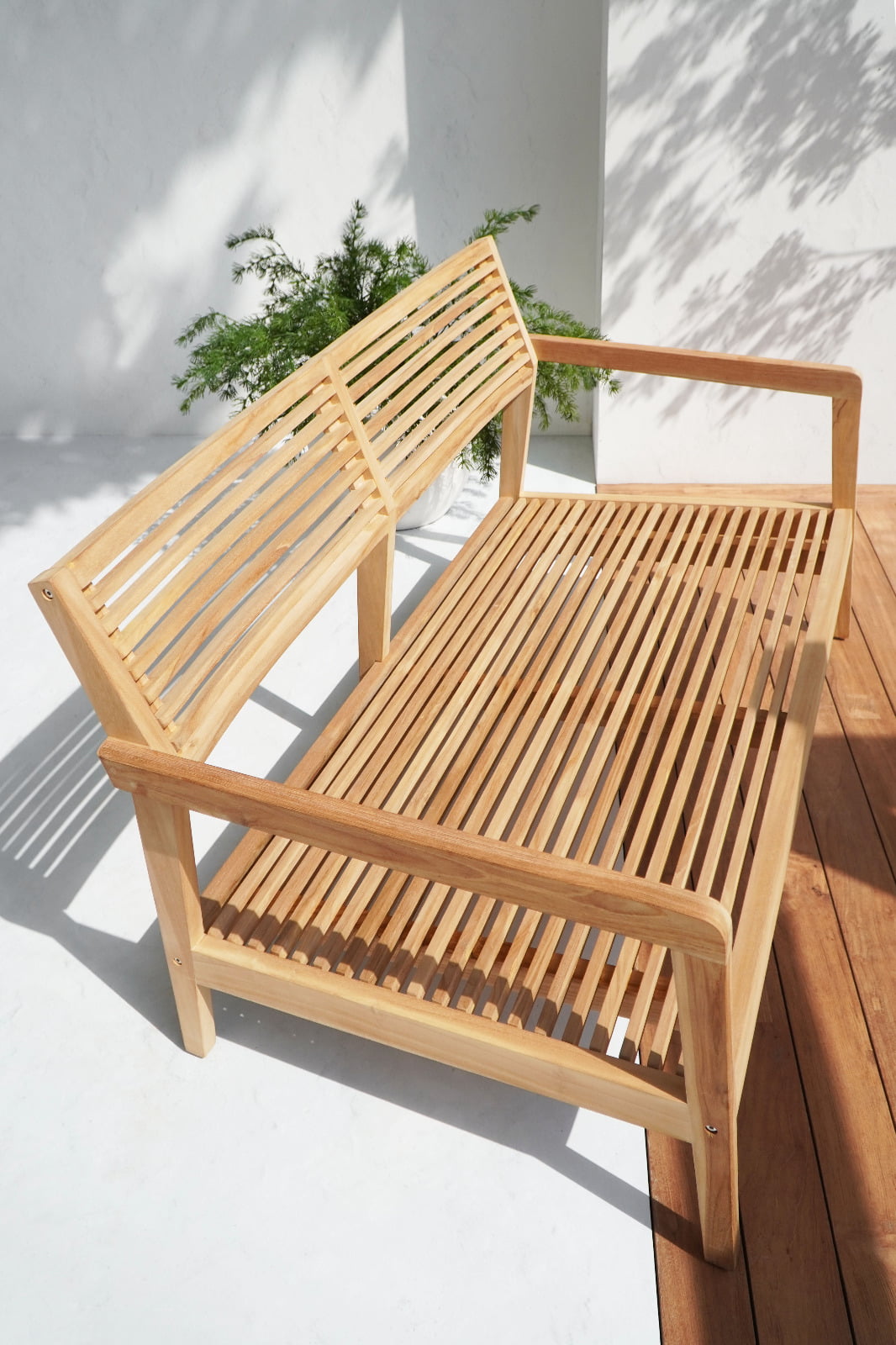 Lara living set in natural materials – boho furniture by BaliSouk