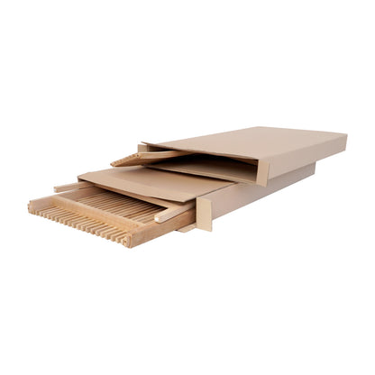 Teak living set – Lara, natural natural materials in boho style