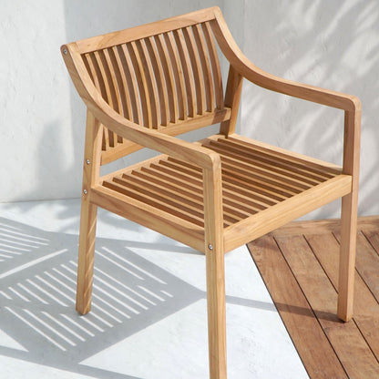 Lara dining chair in natural materials – handmade boho furniture from Bali