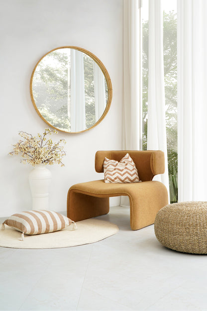 Teak lounge chair Barbara – boho furniture handcrafted in Bali by BaliSouk