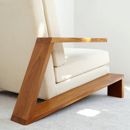 Teak lounge chair Whitney – handmade in Bali, boho style