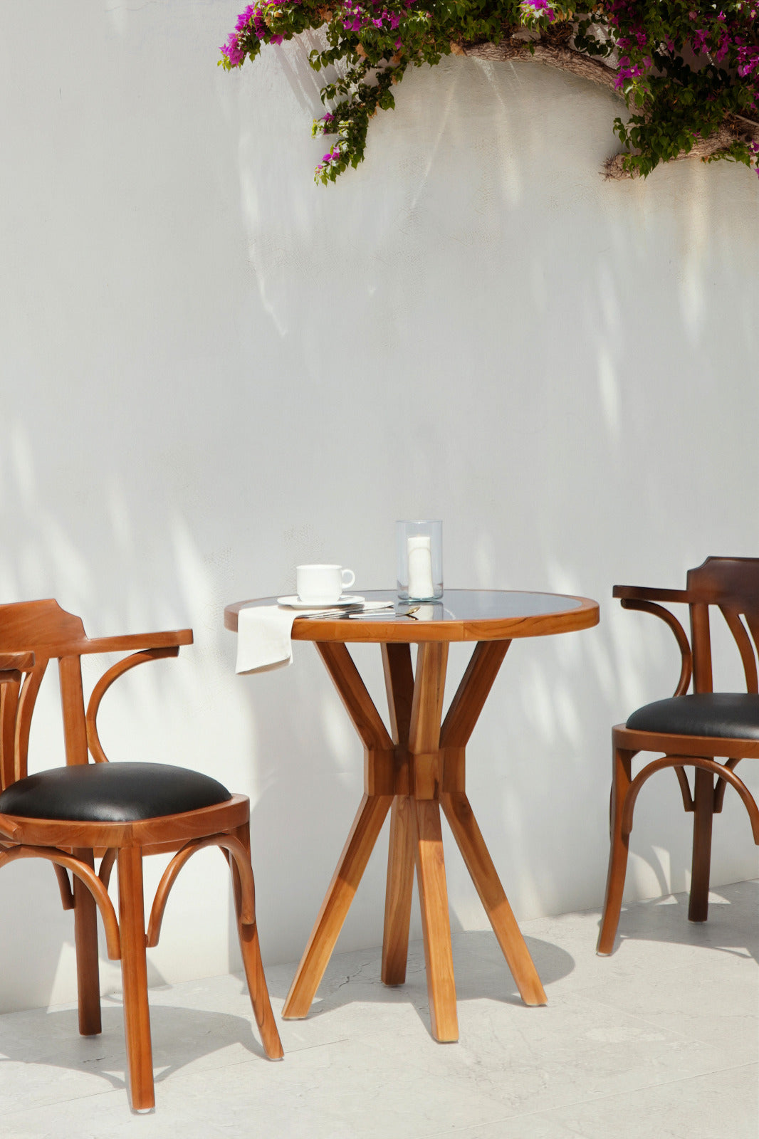Teak table – Manila, natural natural materials in boho style