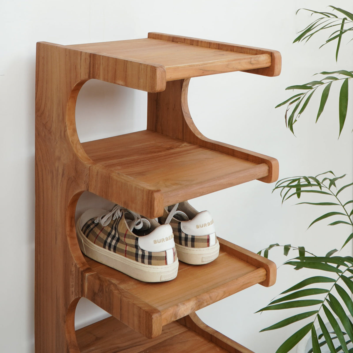 Anthony shoe rack in natural materials – boho furniture by BaliSouk