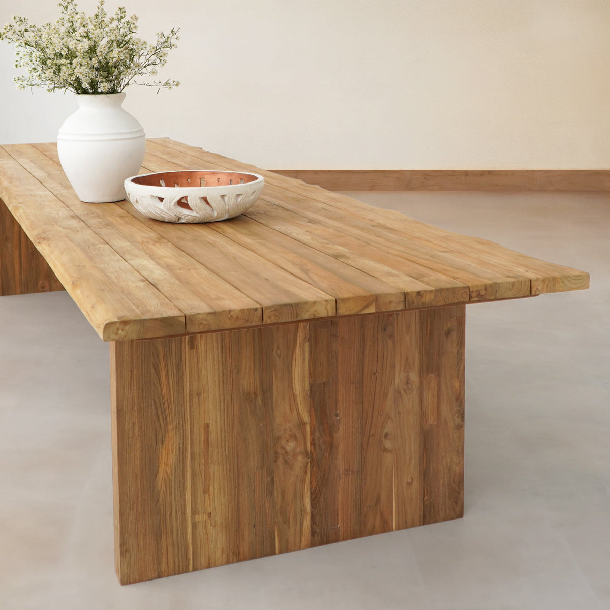 Krakatau – natural materials dining table, boho furniture from Bali