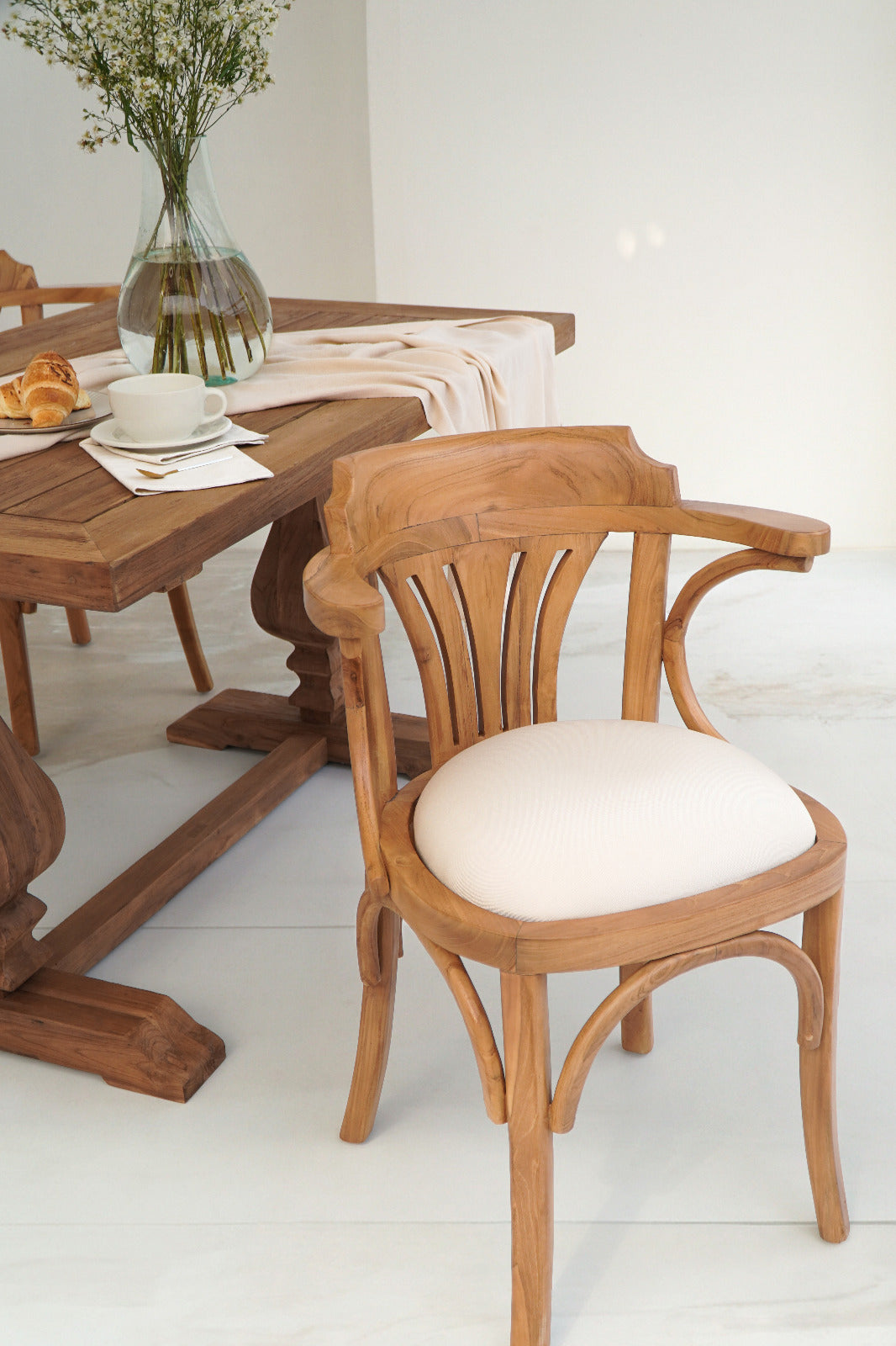 Henry Dining Chair With Cushion Natural