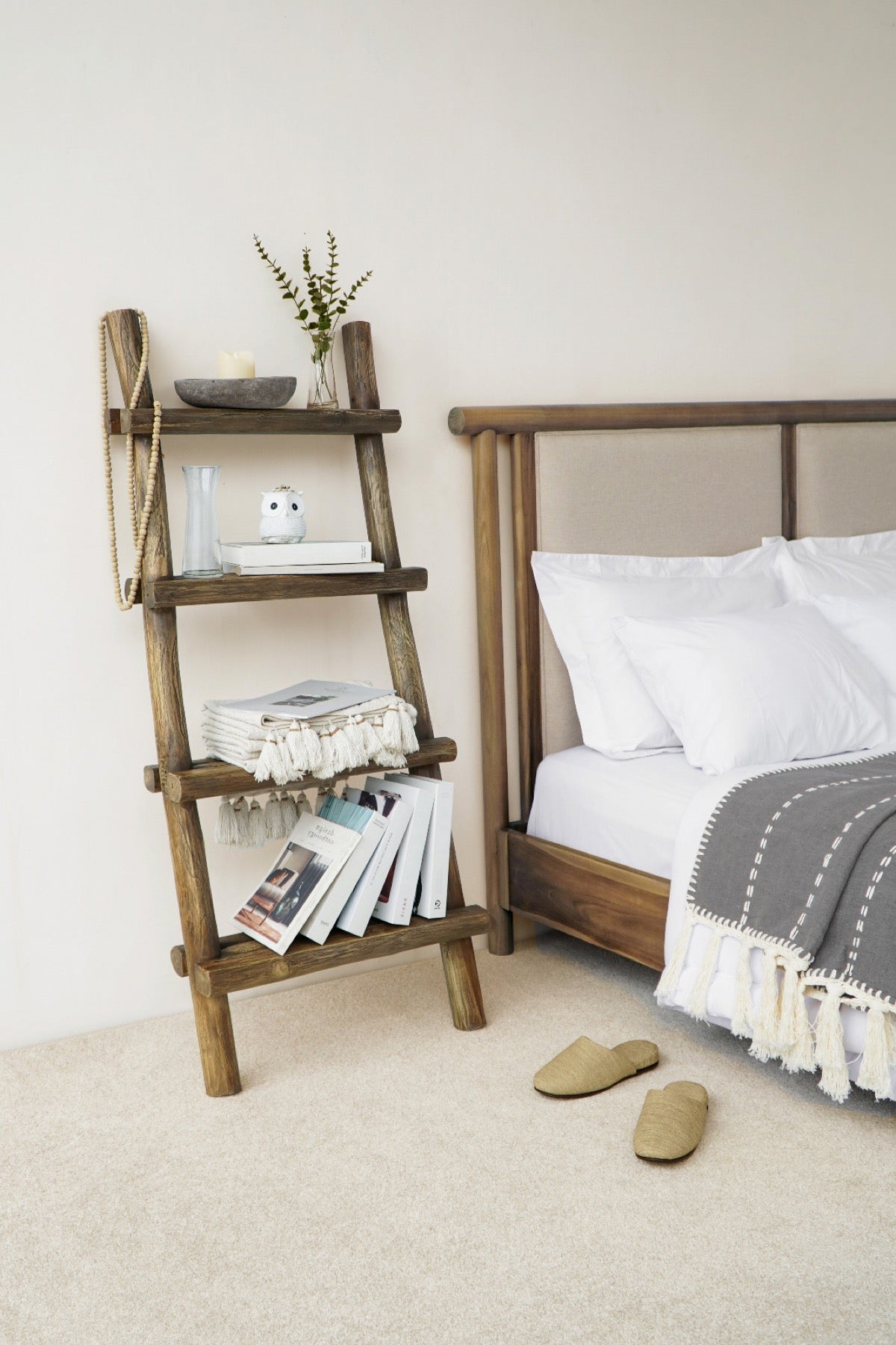 Larry Ladder Book Rack – Bali | Worldwide Shipping | BaliSouk