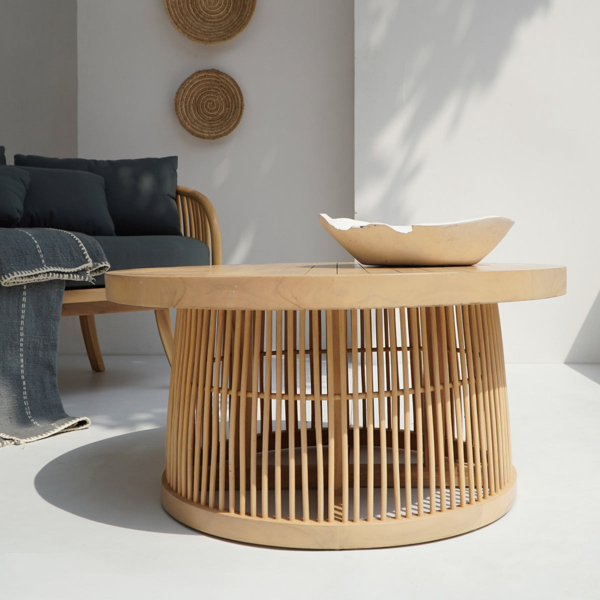 Graeg living set, boho furniture handmade by Balinese artisans