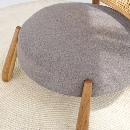 Teak living set – Roskilde, natural natural materials in boho style
