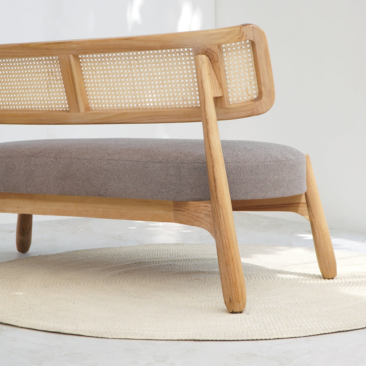 Teak living set Roskilde – handmade in Bali, boho style