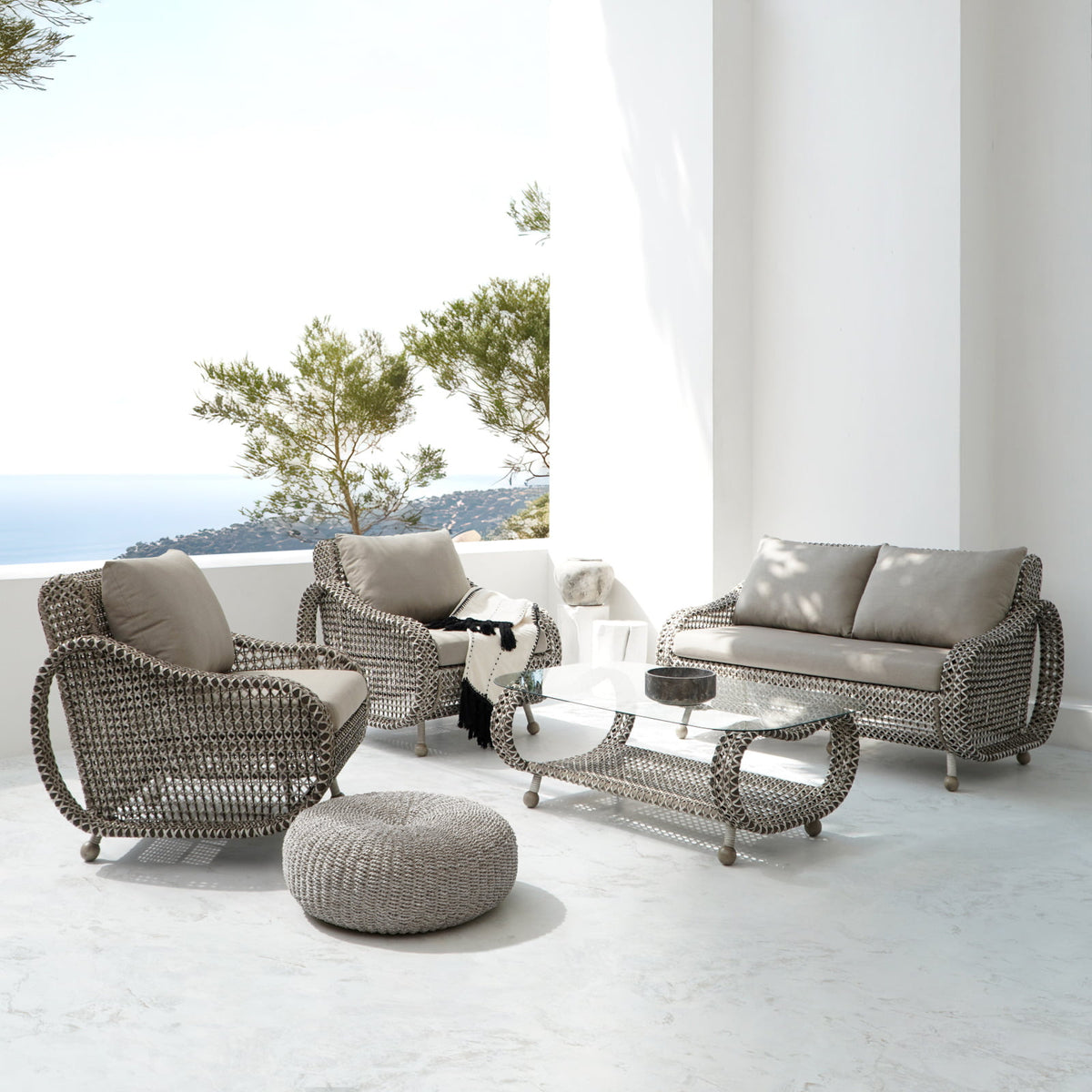 The Crab living set – natural materials, boho furniture handmade in Bali
