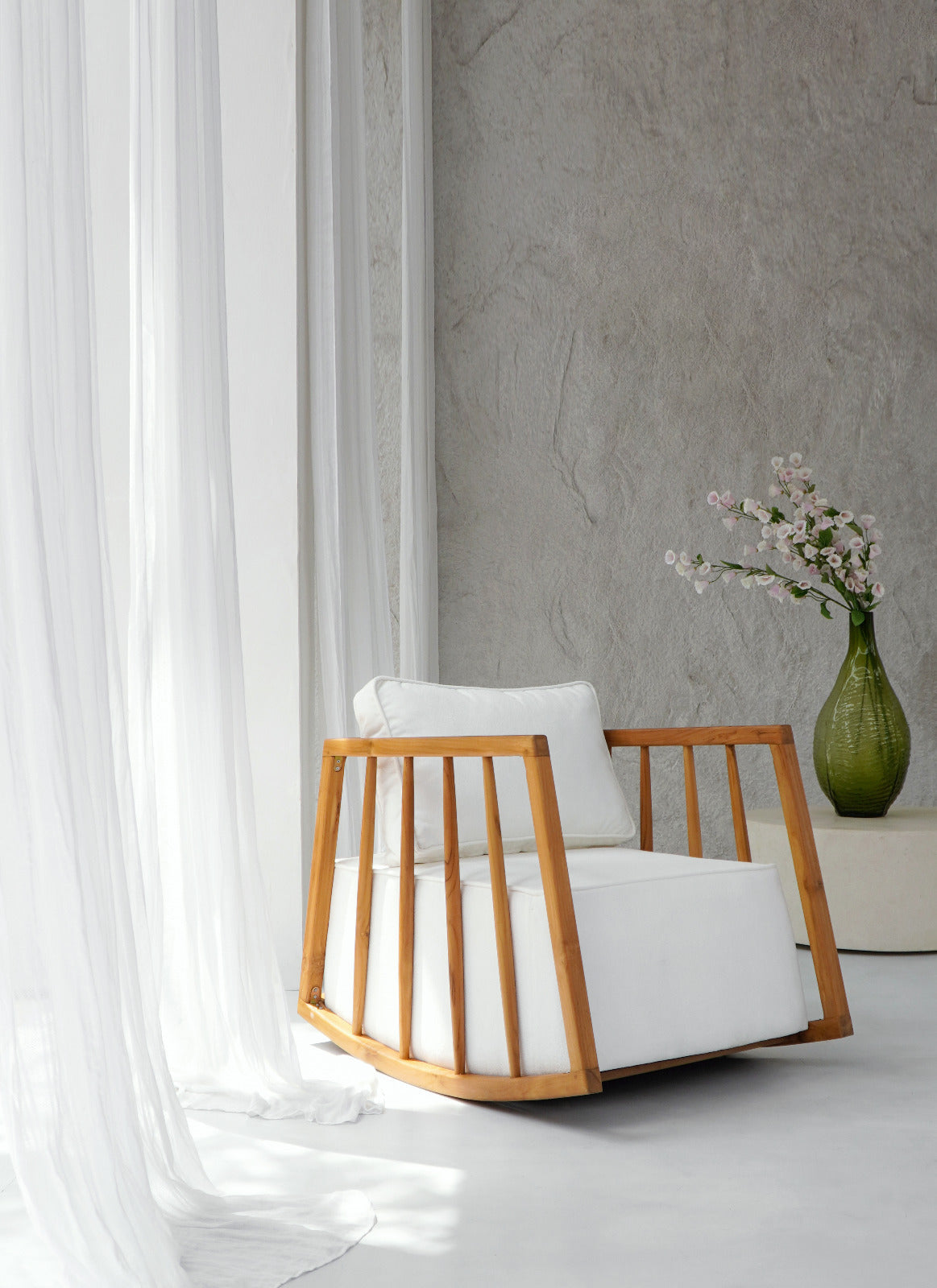 Marini Rocking Chair Including Cushion Set – Set of 2