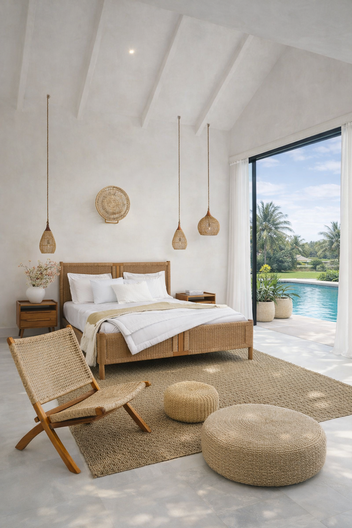 Bali Furniture – Kalathas Bed With Headboard – The Kalathas Bed With Headboard brings w