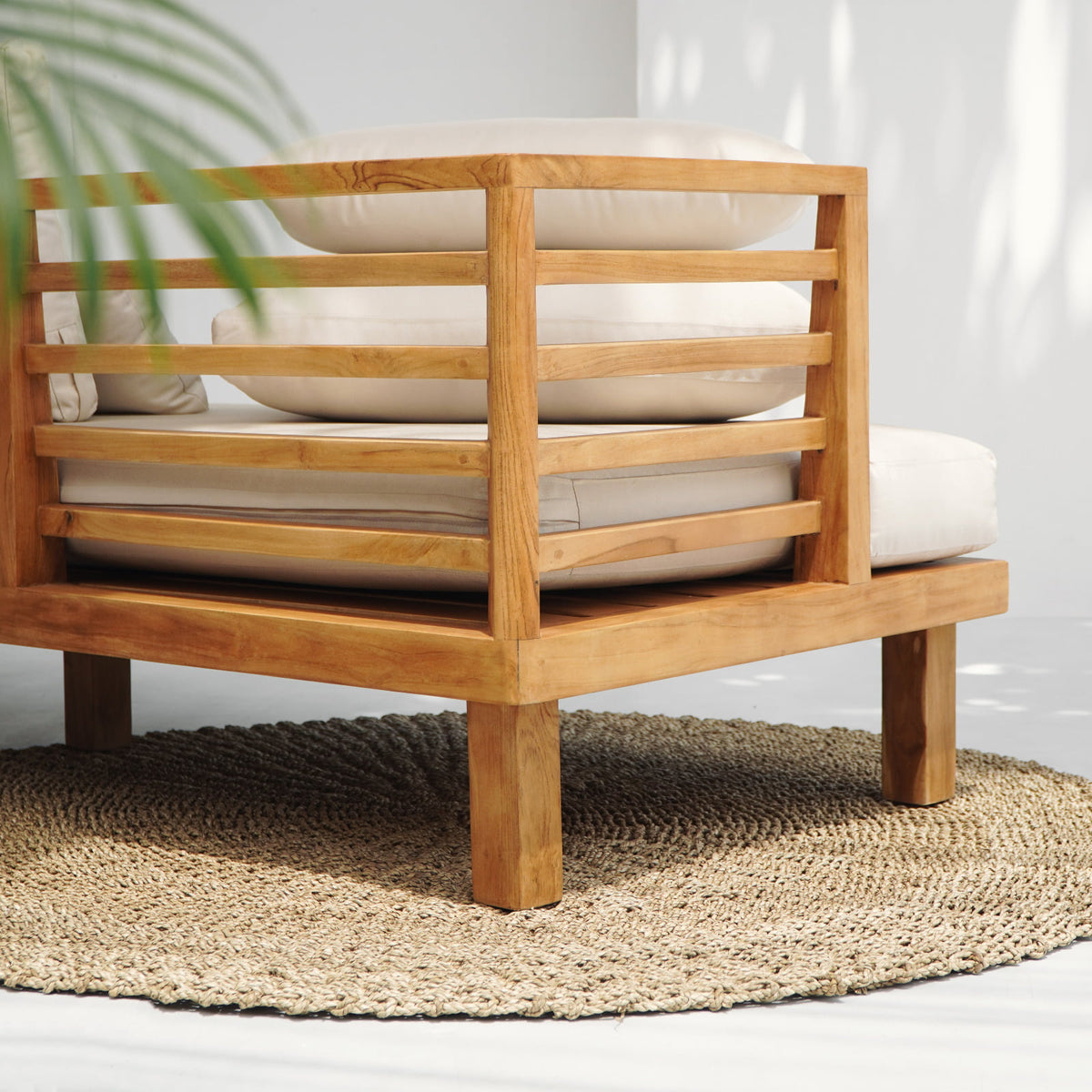 Teak sofa Morten – handmade in Bali, boho style