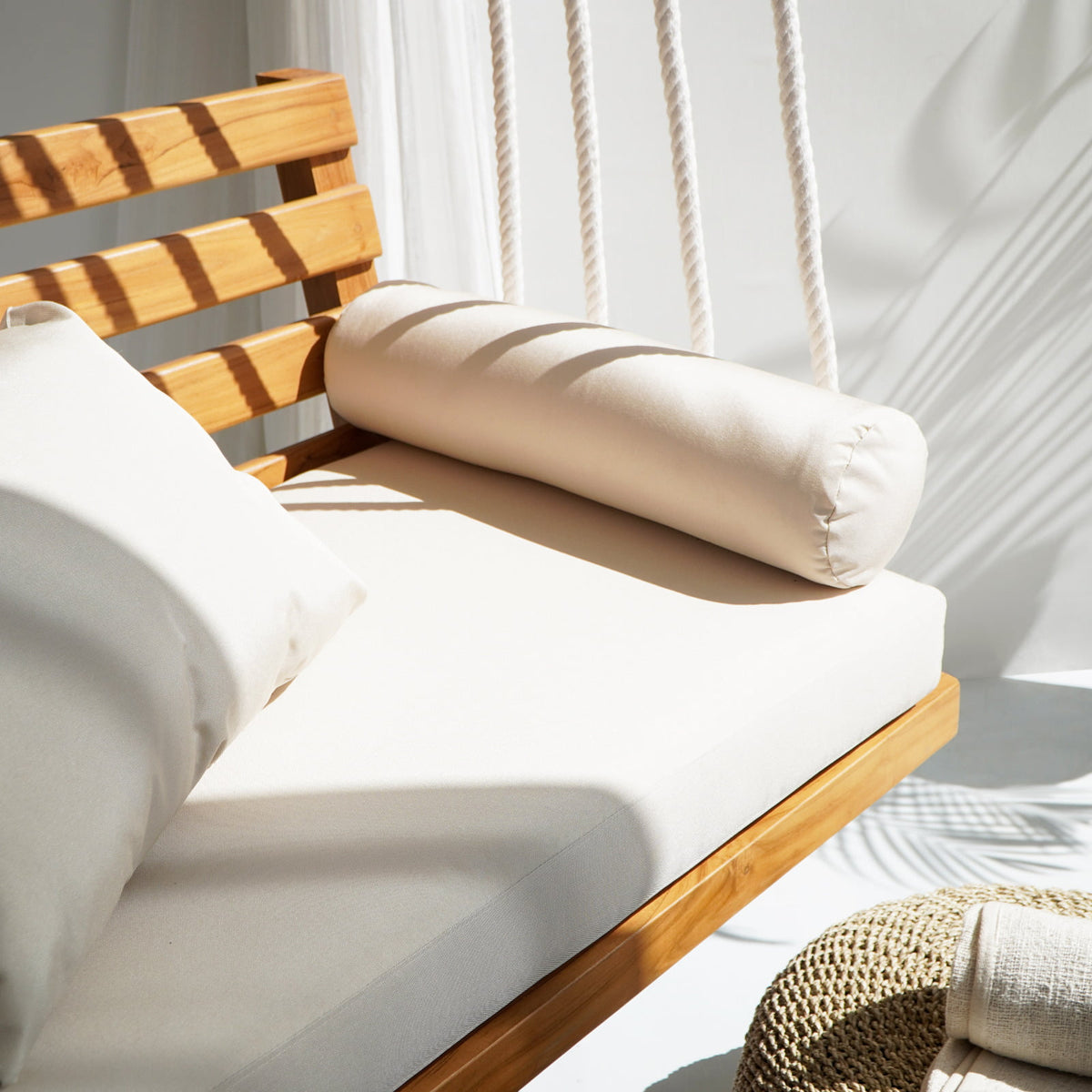 Morten hanging sofa, boho furniture handmade by Balinese artisans