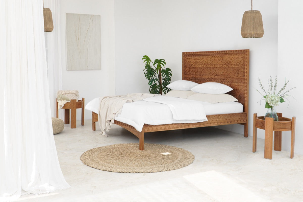 Bali Furniture – Samaya Bed With Headboard – The Samaya Bed With Headboard introduces