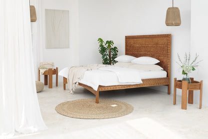 Bali Furniture – Samaya Bed With Headboard – The Samaya Bed With Headboard introduces