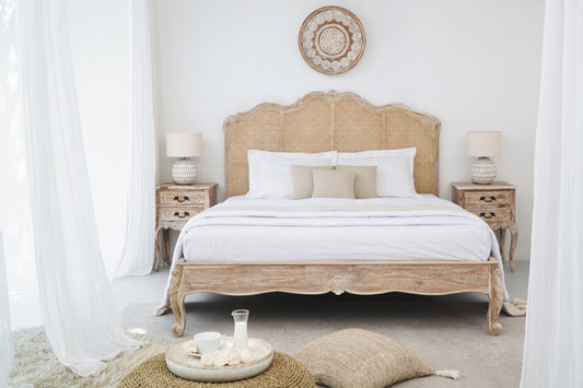 Hamilton Cane Bed With Headboard