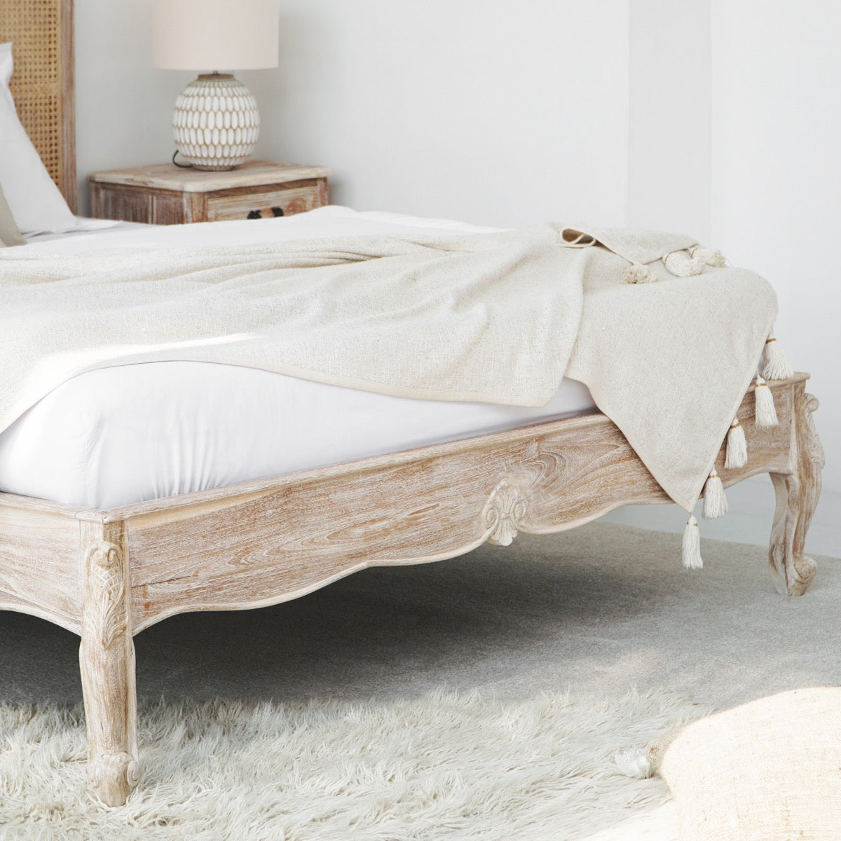 Hamilton Cane Bed With Headboard