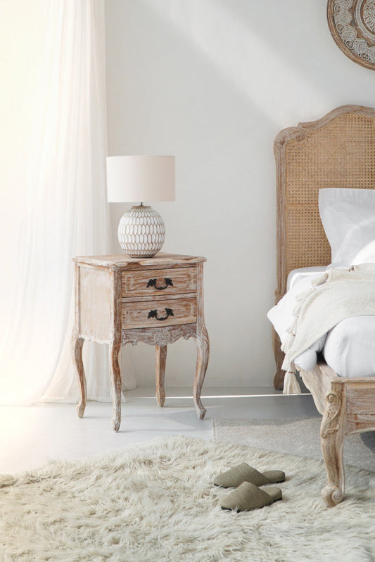 Hamilton Bedside Table Two Drawers