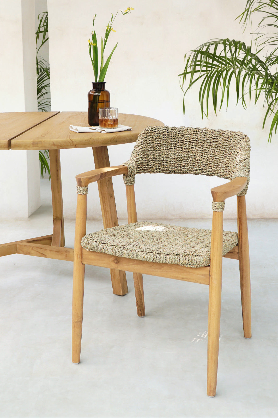 Kennedy – natural materials armchair, boho furniture from Bali