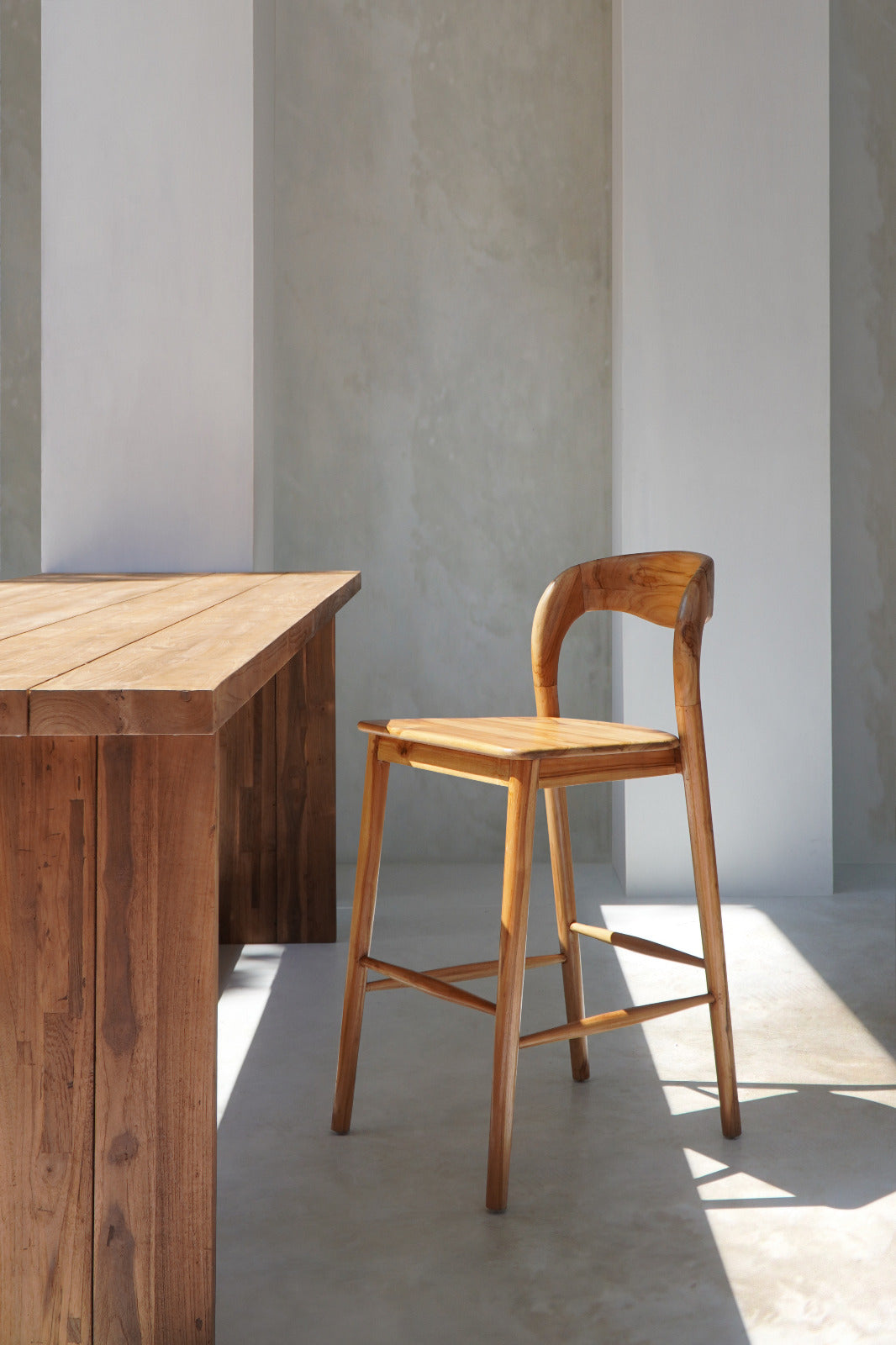 Tolitoli Bar Chair Without Cushion – Set of 2