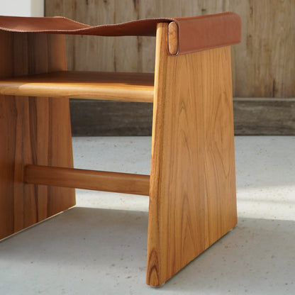 Shantel – natural materials stool, boho furniture from Bali