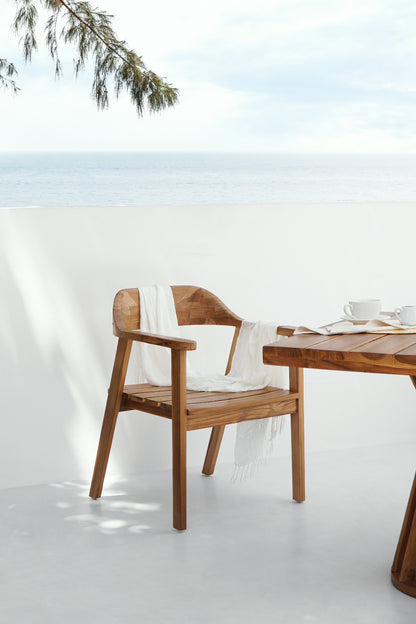 Dave dining chair in natural materials – boho furniture by BaliSouk