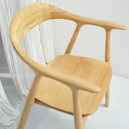 Sungkai wood armchair – Roma, natural natural materials in boho style
