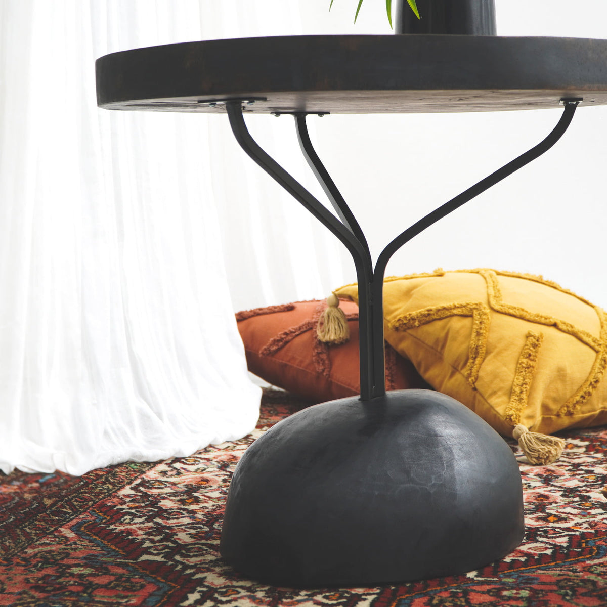 Handcrafted teak table – Karmara, boho furniture from BaliSouk
