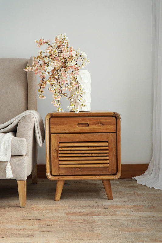 Bali Furniture – Goteborg Side Table - One Drawer One Door – Goteborg Side Table - One Drawer One Doo