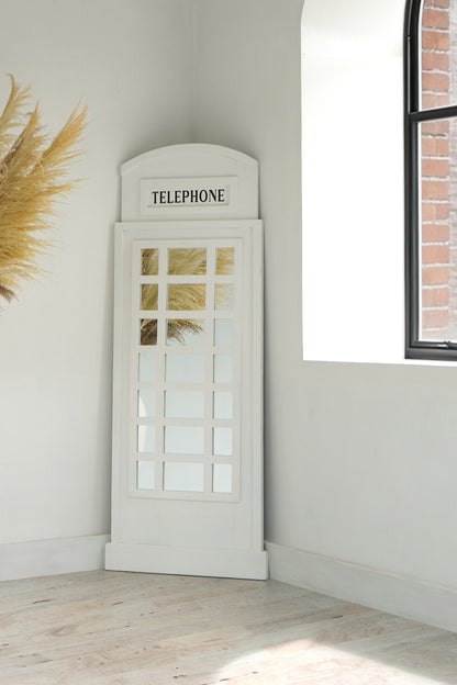Mahogany mirror – London Standing – boho decor handmade in Bali by BaliSouk