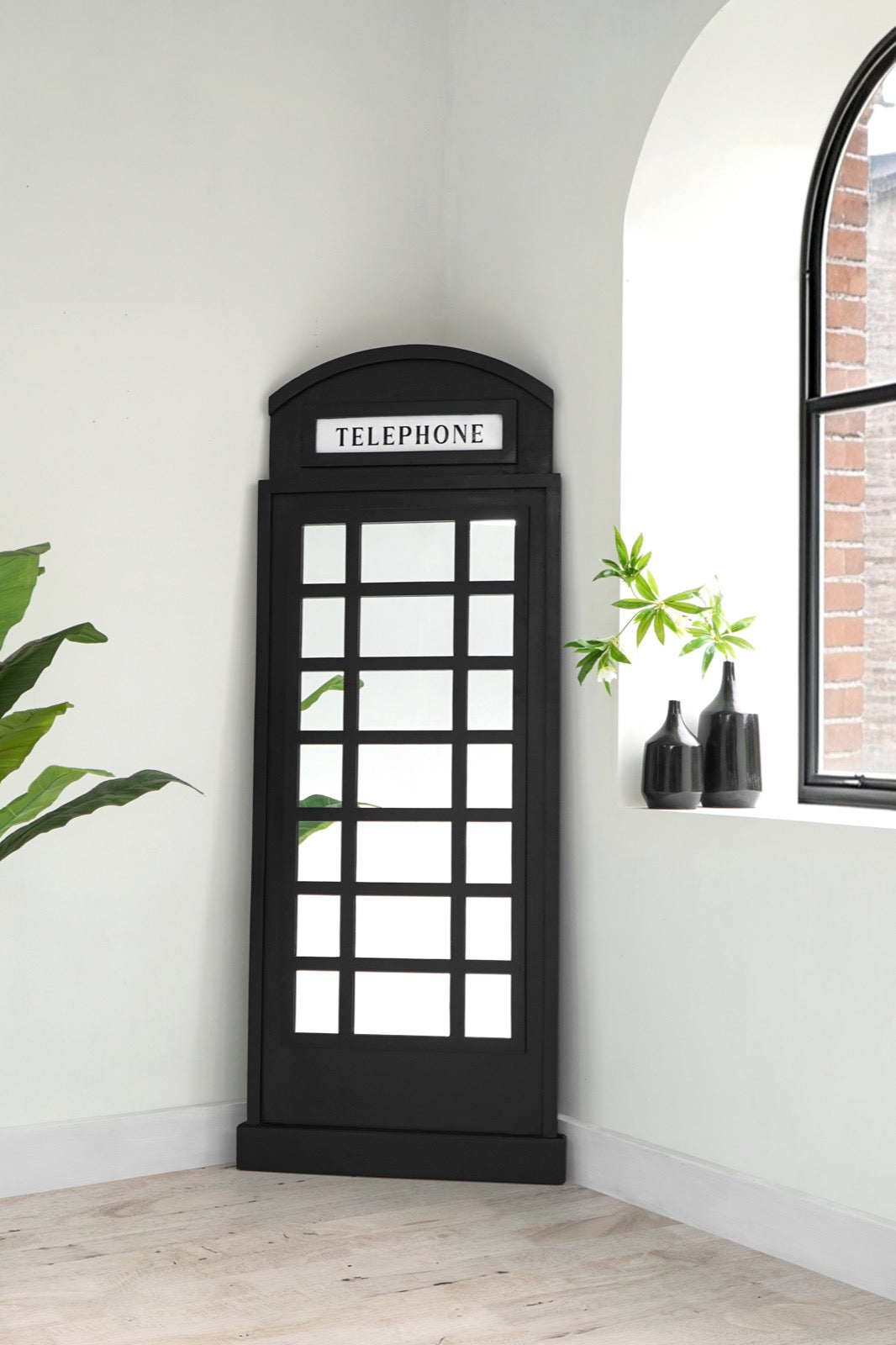 Mahogany mirror London Standing – handmade in Bali, boho style