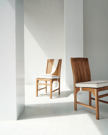 Handmade teak dining chair – the Steven, boho furniture made in Bali