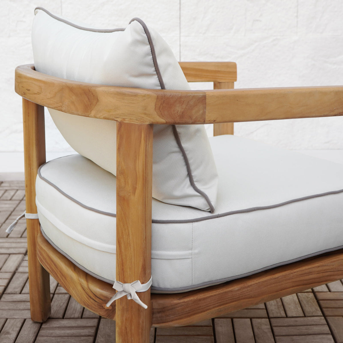 Teak living set Dubai – handmade in Bali, boho style