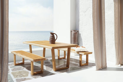 Katerini bench in natural materials – handmade boho furniture from Bali