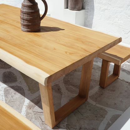 Katerini – natural materials bench, boho furniture from Bali