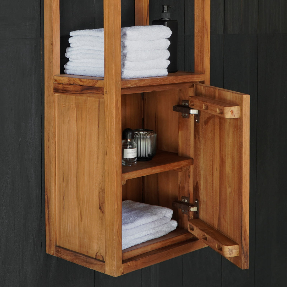 Handcrafted teak cabinet – Anita Bathroom, boho furniture from BaliSouk
