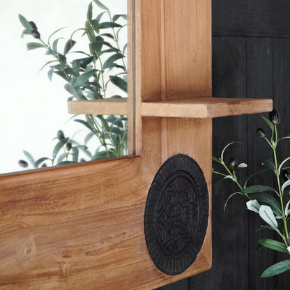 Teak mirror – Anita Bathroom, natural natural materials in boho style