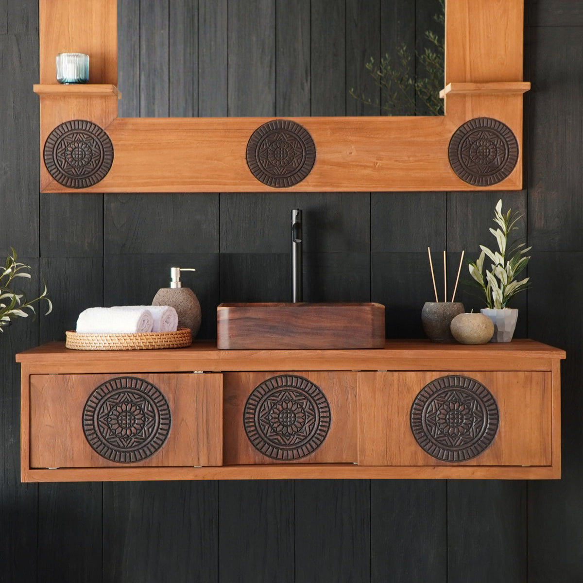 The Anita Bathroom buffet – natural materials, boho furniture handmade in Bali